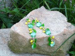 Náušnice - růžový sen (swarovski)