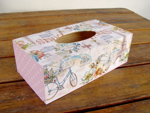 Krabice kapesníky - Paris ride na dekorace box kůň koník krabička kapesníky krabice decoupage francie patina ubrousek kolo paříž paris kapesníkovník eifelovka kolem france 