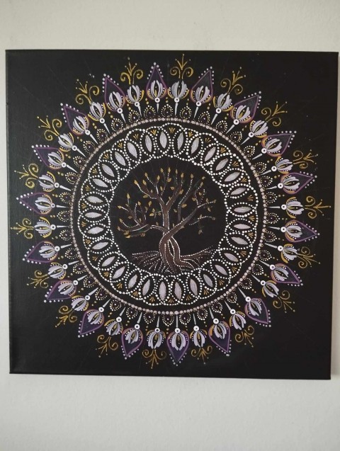 Mandala  - Strom života dárek elegantní jemná 