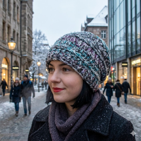 Čepice, hučka zima fialová čepice háčkovaná ženy bílá šedá dámská extravagantní tyrkysová zimní akryl teplá merino čepka handmade objemná hřejivá ležérní crochet homeless dívky spadlá mohutná slouchy 