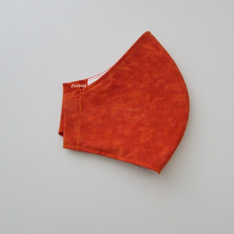 Rouška dvojvrstvá s kapsou na filtr oranžová bavlna ženy ochrana drátek unisex kapsa muži s kapsou rouška teens filtr 