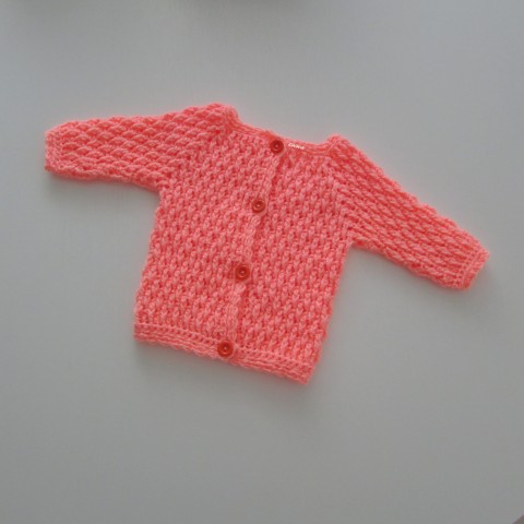Svetřík děti holčička holčičí lososová svetr háčkované svetřík meruňková kabátek celoroční handmade 