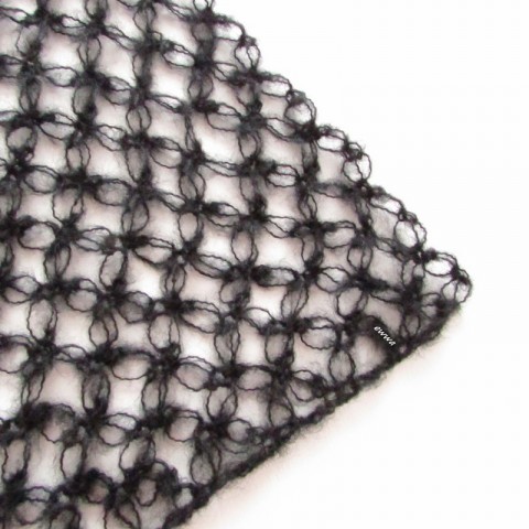 Šála, štola ženy černá šála háčkované akryl vlna hřejivé šál pléd dámské slavnostní krajkový handmade do společnosti štóla štola 