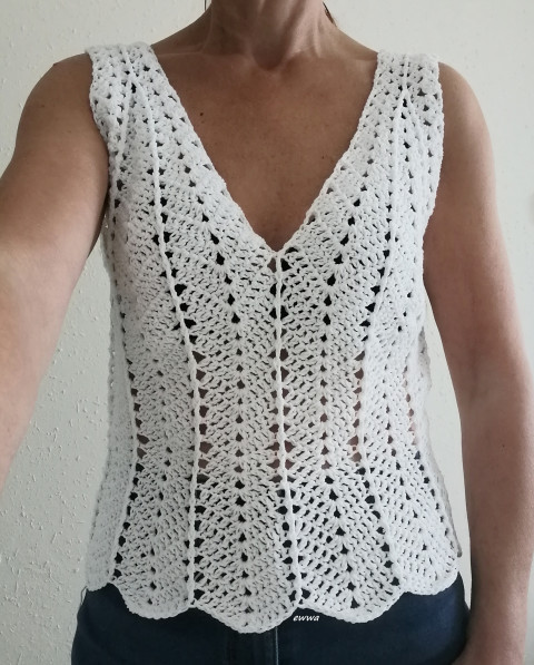 Háčkovaný dámský top letní bavlna ženy bílá top léto háčkované akryl tílko dámské crochet 