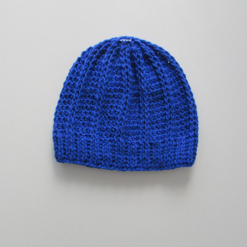 Čepice unisex modrá čepice ženy unisex hřejivá muži teens zimní teplá 