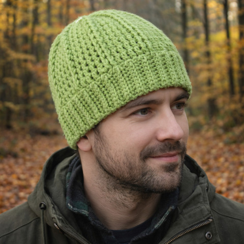 Čepice unisex zelená čepice ženy unisex hřejivá muži světle zelená teens zimní teplá 