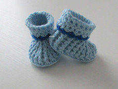 Háčkované botičky (9 cm)