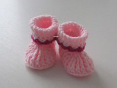 Háčkované botičky (9 cm)