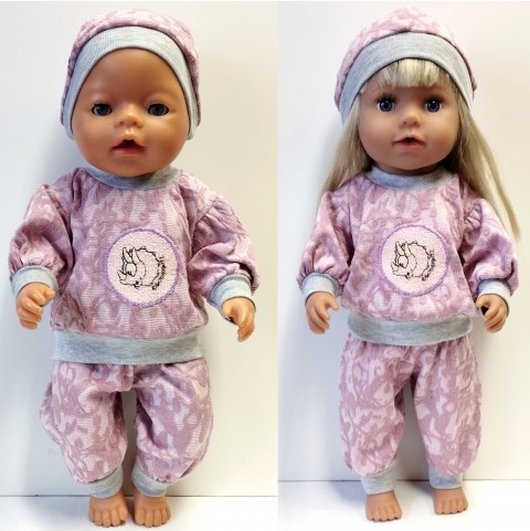 SOUPRAVA PRO PANENKU 40 až 43 cm panenka šaty miminko souprava miminka panenky tričko šatičky obleček baby born 43 cm 