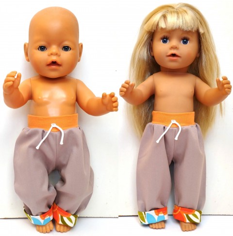 KALHOTY PRO PANENKU 40 až 43 cm panenka šaty miminko souprava miminka panenky tričko šatičky obleček baby born 43 cm 