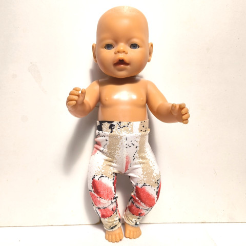 LEGÍNY PRO PANENKU 40 až 43 cm panenka šaty miminko souprava miminka panenky legíny tričko šatičky obleček baby born 43 cm 