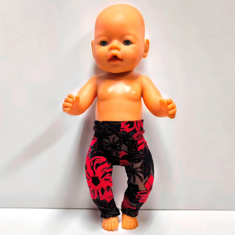 LEGÍNY PRO PANENKU 40 až 43 cm panenka šaty miminko souprava miminka panenky legíny tričko šatičky obleček baby born 43 cm 