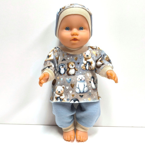 SOUPRAVA PRO PANENKU 28 až 32 cm panenka šaty miminko souprava miminka panenky tričko šatičky obleček baby born 43 cm 