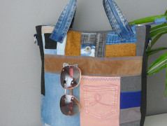 Denim taštička.