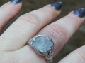 Modrý krystal...(celestin) prsten