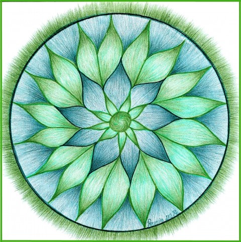 Harmonizační obrázek 6B obraz obrázek kreslené mandala harmonizačn 