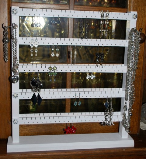 Stojánek oboustraný šperky organizér stojánek šperkovnice naušnice stojánek na náušnice 