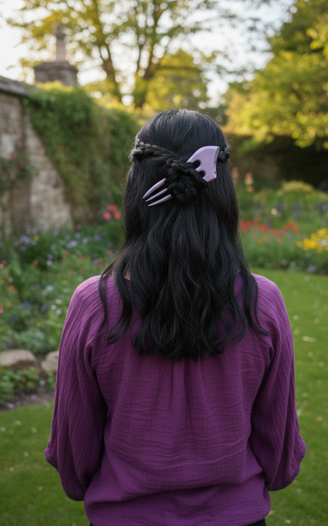 Jasanová spona do vlasů dřevo spona sponka spony spona do vlasů módní doplňky jehlice do vlasů doplňky do vlasů boho šperky boho doplňky 