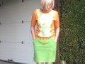 Kiwi orange dress No 140906