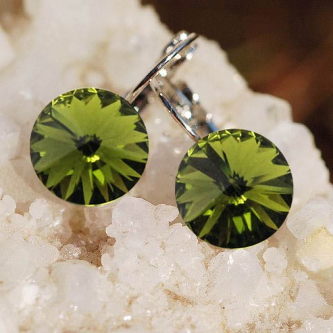 Swarovski lahvově zelené mm 