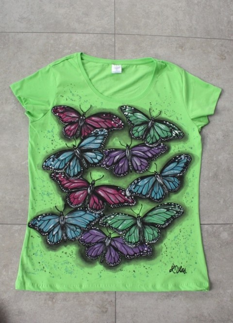 Butterfly 2, vel. XL hmyz zvíře motýl příroda motýlek nebe slunce křídla tričko paprsky létání motýlí letecké 