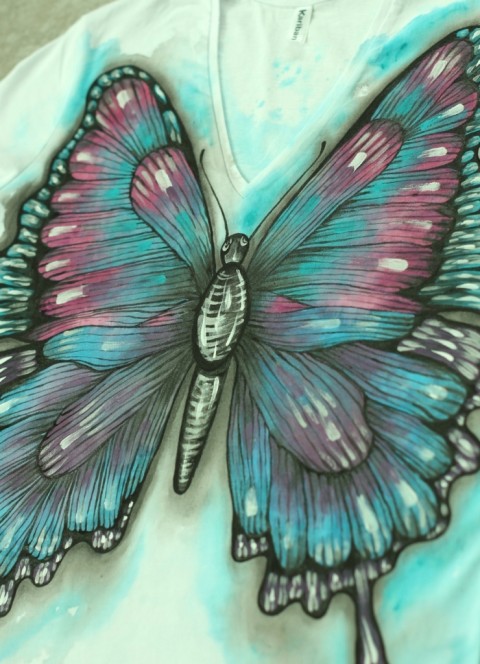Motýl, na přání hmyz zvíře motýl příroda romantika motýlek křídla tričko sen motýlí 
