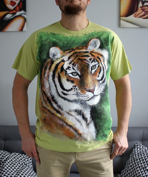 Tygr ussurijský, vel. XL zvíře tygr kočka kočička příroda tričko afrika šelma asie exotika dravec amerika tygr ussurijský 