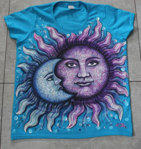 Zamilovaný měsíc, vel. M/L světlo láska pohádka slunce tma tričko noc měsíc měsíční sluneční paprsky soumrak den záře zamilovanost světelné 