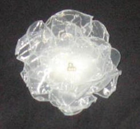 Brož z organzy bílá SLEVA  z 69,- ! brož šperk doplněk moderní organza perly špendlík brožový můstek nadčasový 