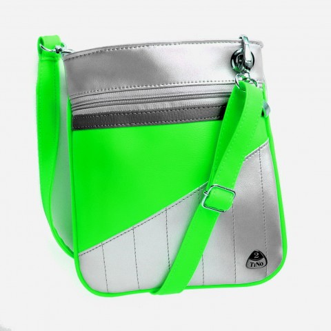 Kabelka Jenny No.12 kabelka neon šitá zip popruh crossbody 