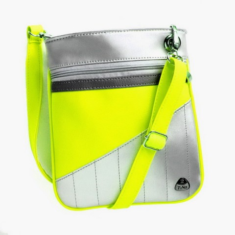 Kabelka Jenny No.13 kabelka neon šitá zip popruh crossbody 