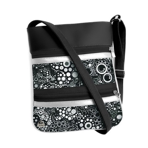 Kabelka Janette No.39 kabelka šitá zip bublinky popruh crossbody gemmis 