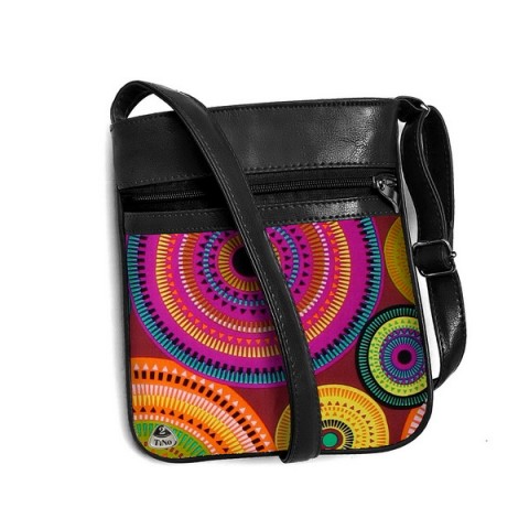 Kabelka Jenny No.70 kabelka vintage šitá zip zlaté popruh crossbody mandaly 