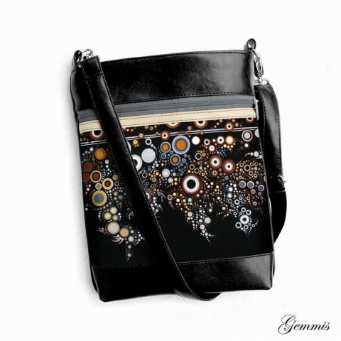 Kabelka Daisy No.61 kabelka šitá zip bublinky popruh crossbody 