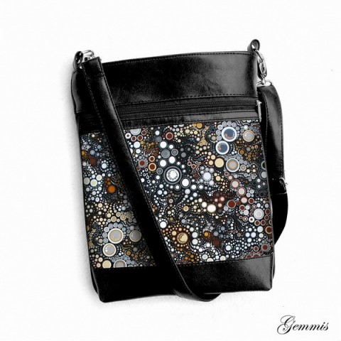 Kabelka Daisy No.66 kabelka šitá zip bublinky popruh crossbody 