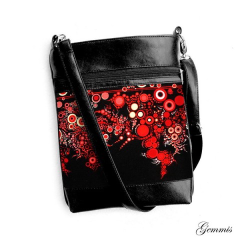 Kabelka Daisy No.79 kabelka šitá zip bublinky popruh crossbody 