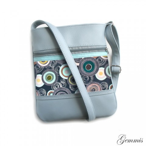 Kabelka Janette No.141 kabelka barevná šitá satén originál zip kolečka handmade popruh crossbody 