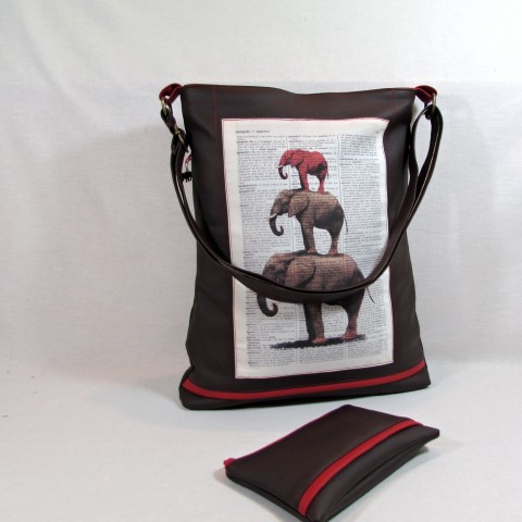 kabelka sloní kabelka červená dárek taška vánoce černá hnědá slon sloni telefon koženková výlet crosbody telefoní budka taštičkaunisex 