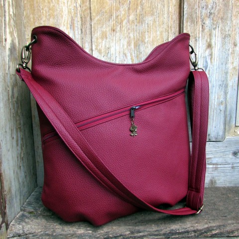 kabelka -podzim v červené kabelka červená originální dárek taška elegantní hnědá sportovní barevná vzorovaná výlet kombinovaná kašmír crossbody 