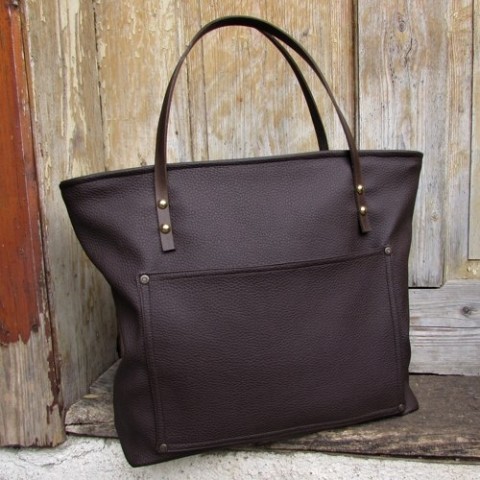kabelka hnědá kabelka originální dárek doplněk taška elegantní prostorná koženková 