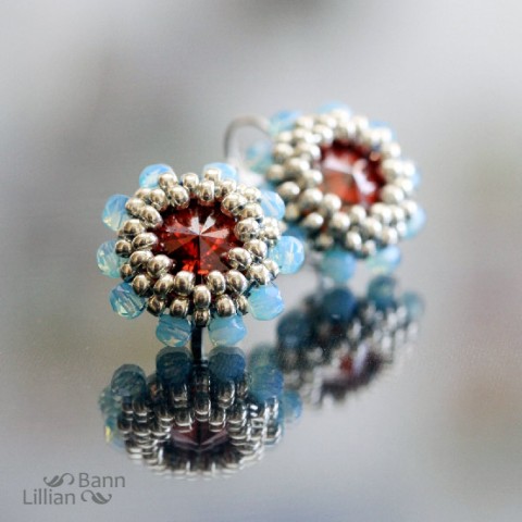 Plesové náušnice s rivoli náušnice swarovski rivoli ples plesové 