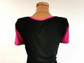 dámské tričko černo růžové