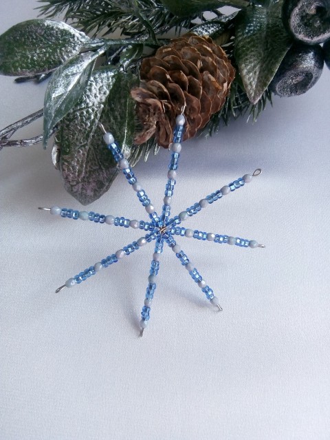 Vánoční hvězda modrá dekorace vánoce hvězda 