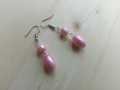 Růžové vroubkované perly