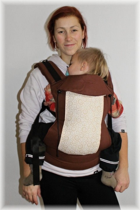 Béžové spirálkové nosítko ergonomické nosítko nosítko na dítě 