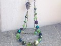 Zelený řetízkový náhrdelník