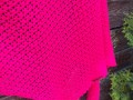 Růžové zachumlání - háčkovaný pléd