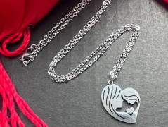 Červený náramek s andělkou-S. Steel