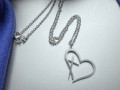 Řetízek se srdíčkem - S.Steel