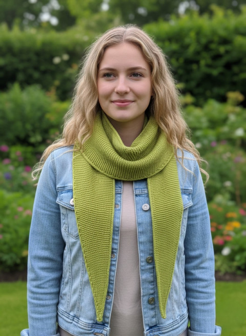 Pletená šála - sophie scarf zelená šála akryl pletená brčál sophie scarf 